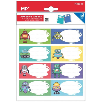 ΜP Σχολικές Ετικέτες 32,6 x 65 mm 8 τεμ PN125-80