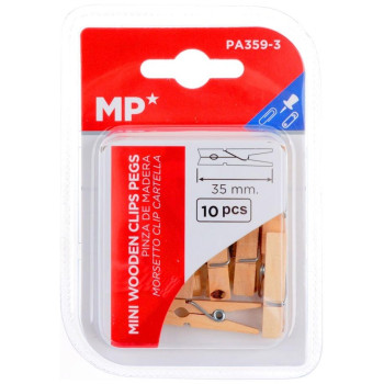 MP Μίνι ξύλινα μανταλάκια  10 Τεμ PA359-3