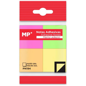 MP Aυτοκόλλητα Χαρτάκια σημειώσεων 40x40mm 200τμχ Χρωματιστά PN194 MP Aυτοκόλλητα Χαρτάκια σημειώσεων 40x40mm 200τμχ Χρωματιστά PN194