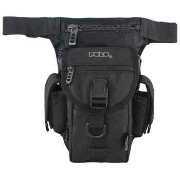 Polo Le-Gun Στρατιωτικό Τσαντάκι Μηρού σε Μαύρο χρώμα 9-08-091-2000 Polo Le-Gun Στρατιωτικό Τσαντάκι Μηρού σε Μαύρο χρώμα 9-08-091-2000