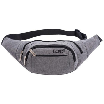Polo Τσαντάκι Μέσης Polo Waist Bag Denver Γκρι 9-08-001-2200 Polo Τσαντάκι Μέσης Polo Waist Bag Denver Γκρι 9-08-001-2200