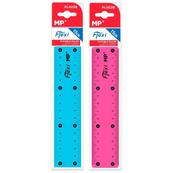 MP Εύκαμπτος Πλαστικός Χάρακας 15cm PL003B MP Εύκαμπτος Πλαστικός Χάρακας 15cm PL003B