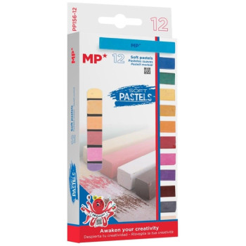 MP Παστέλ Μπαρες Χρωματισμου 65mm 12 Χρωμάτων PP156-12