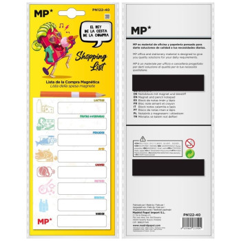 MP Μπλοκ Magnetic Shopping List PN122-40 MP Μπλοκ Magnetic Shopping List PN122-40
