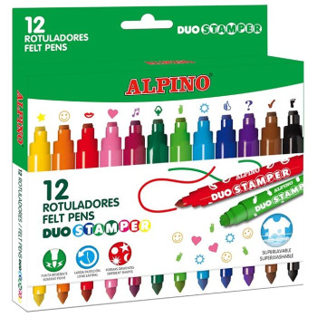 Alpino Μαρκαδόροι Stamper Duo 12τμχ. AR001059 Alpino Μαρκαδόροι Stamper Duo 12τμχ. AR001059