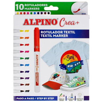 Alpino Μαρκαδόροι Textil 10τμχ. AR010132 Alpino Μαρκαδόροι Textil 10τμχ. AR010132
