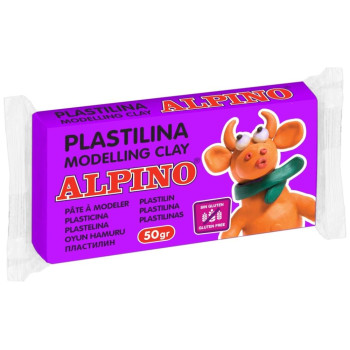 Alpino Πλαστελίνη 50gr Μωβ 581864