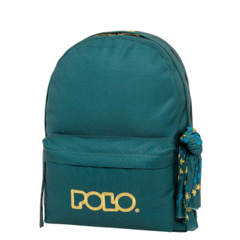 POLO ΣΑΚΙΔΙΟ ORIGINAL DOUBLE SCARF ΠΕΤΡΟΛ/ΧΡΥΣΟ 901235-5876 (2025)