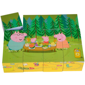 Simba Puzzle Κύβων Peppa το Γουρουνάκι Simba Puzzle Κύβων Peppa το Γουρουνάκι