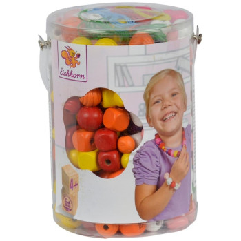 Simba Eichhorn Σετ Ξύλινες Χρωματιστές Χάντρες σε Koυβαδάκι Simba Eichhorn Σετ Ξύλινες Χρωματιστές Χάντρες σε Koυβαδάκι