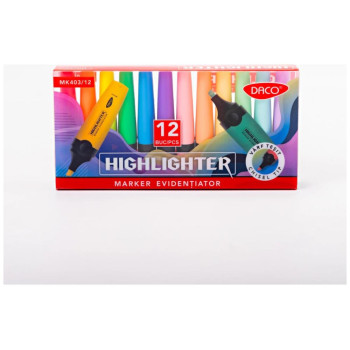 Daco Μαρκαδοροι Υπογράμμισης Daco Σετ 12 Τεμ MK403/12 Daco Μαρκαδοροι Υπογράμμισης Daco Σετ 12 Τεμ MK403/12