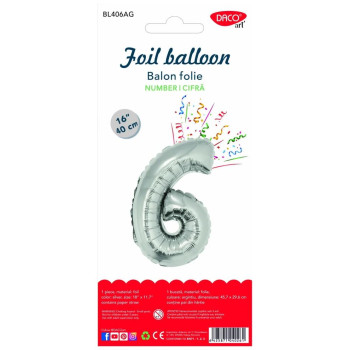 Daco Μπαλόνι από Αλουμινόχαρτο Γενεθλίων 40εκ BL406AG