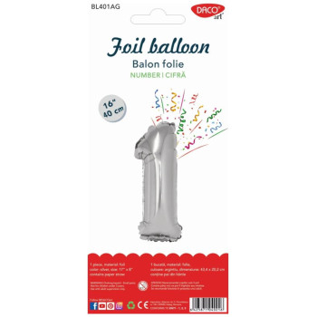 Daco Μπαλόνι από Αλουμινόχαρτο Γενεθλίων 40εκ BL401AG