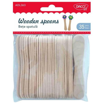 Daco Αξεσουάρ Χειροτεχνίας Ξυλινα Κουταλάκια 35τμχ AD363 Daco Αξεσουάρ Χειροτεχνίας Ξυλινα Κουταλάκια 35τμχ AD363