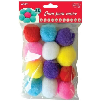 Daco Pom-Pom Μεγάλα 12τεμ AD331 Daco Pom-Pom Μεγάλα 12τεμ AD331