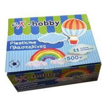 Ex-hobby Πλαστελίνη Non-toxic 11 χρώματα 402412