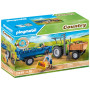 Playmobil Country Αγροτικό Τρακτέρ Με Καρότσα 71249