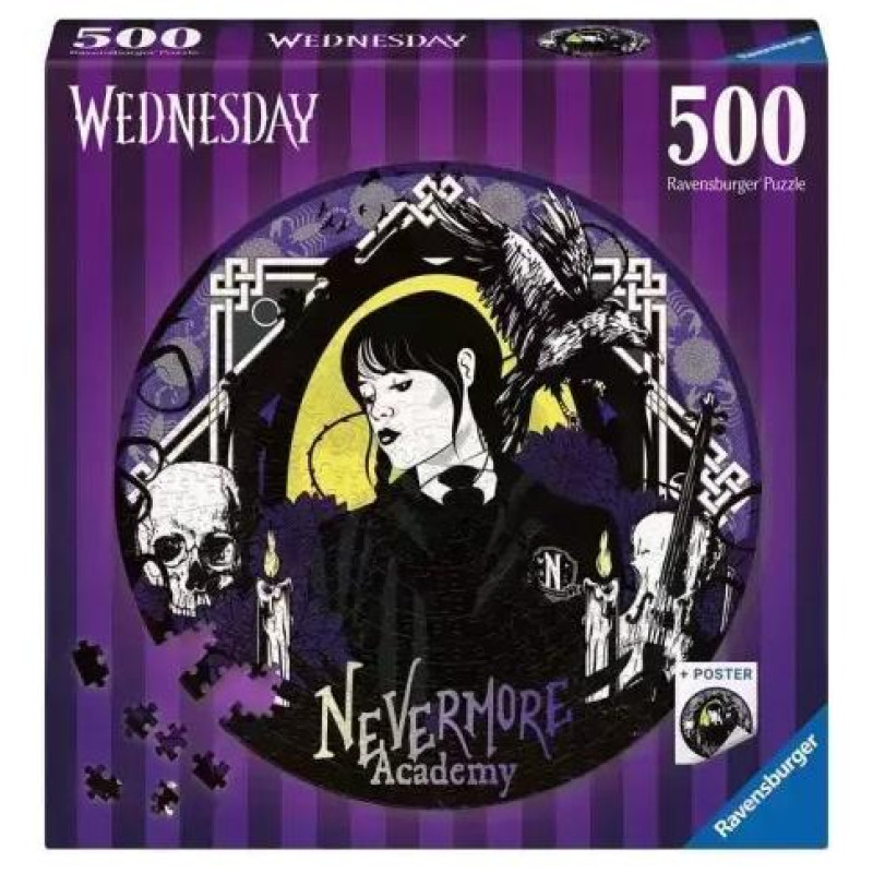 Ravensburger Πάζλ Mercredi Adams 500 Τεμάχια 17573 Ravensburger Πάζλ Mercredi Adams 500 Τεμάχια 17573
