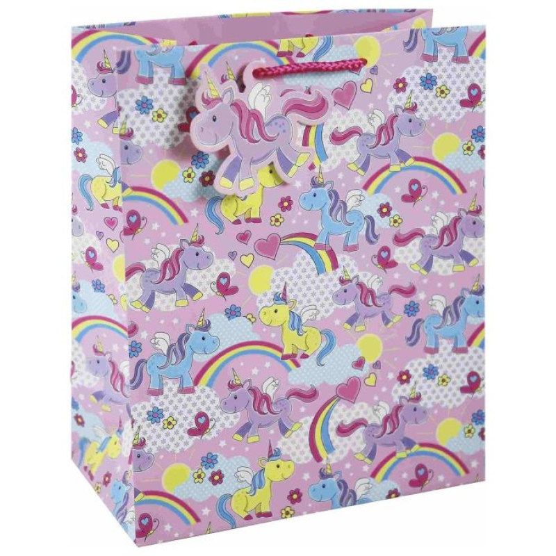 12 Εποχές Τσάντα Δώρου Χάρτινη Μονοκερος L - TCF Unicorn Large Bag 33382-3C 12 Εποχές Τσάντα Δώρου Χάρτινη Μονοκερος L - TCF Unicorn Large Bag 33382-3C
