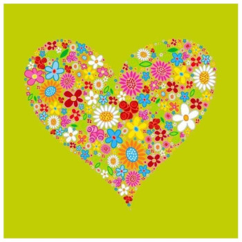 12 Εποχές Ευχετήρια Κάρτα 11x11cm Καρδιά Με Ανθη P37 12 Εποχές Ευχετήρια Κάρτα 11x11cm Καρδιά Με Ανθη P37