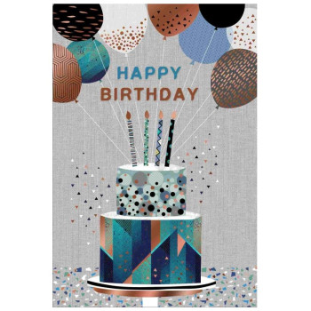 12 Εποχές Handmade Κάρτα Παραλληλόγραμμη Happy Birthday Τούρτα CN-01-FL105-16 12 Εποχές Handmade Κάρτα Παραλληλόγραμμη Happy Birthday Τούρτα CN-01-FL105-16