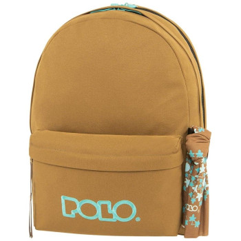 Polo Σακίδιο Πλάτης Με Μαντήλι Διπλή Θήκη σε Καφέ Χρώμα 9-01-235-7858 Polo Σακίδιο Πλάτης Με Μαντήλι Διπλή Θήκη σε Καφέ Χρώμα 9-01-235-7858