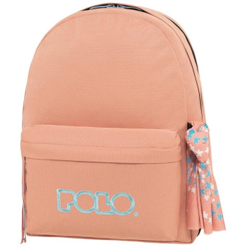 Polo Σακίδιο Πλάτης Με Μαντήλι Διπλή Θήκη σε Σομόν Χρώμα 9-01-235-3756 Polo Σακίδιο Πλάτης Με Μαντήλι Διπλή Θήκη σε Σομόν Χρώμα 9-01-235-3756