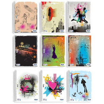 Skag Τετράδιο University Fun Κορίτσι A4 4 Θεμάτων 80gr Ν.9234 300391