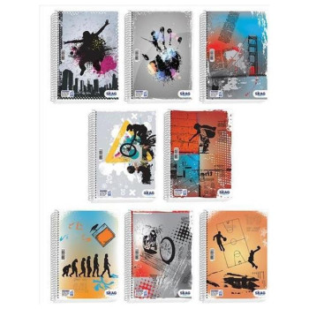 Skag Τετράδιο University Fun Αγόρι 17x25cm 1 Θέμα 80gr Ν.9241 300544