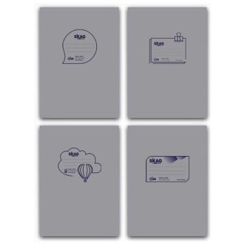 Skag Τετράδιο Διάφανο PP Γκρι 17x25 Ριγέ 50φ 80gr 303330 Skag Τετράδιο Διάφανο PP Γκρι 17x25 Ριγέ 50φ 80gr 303330