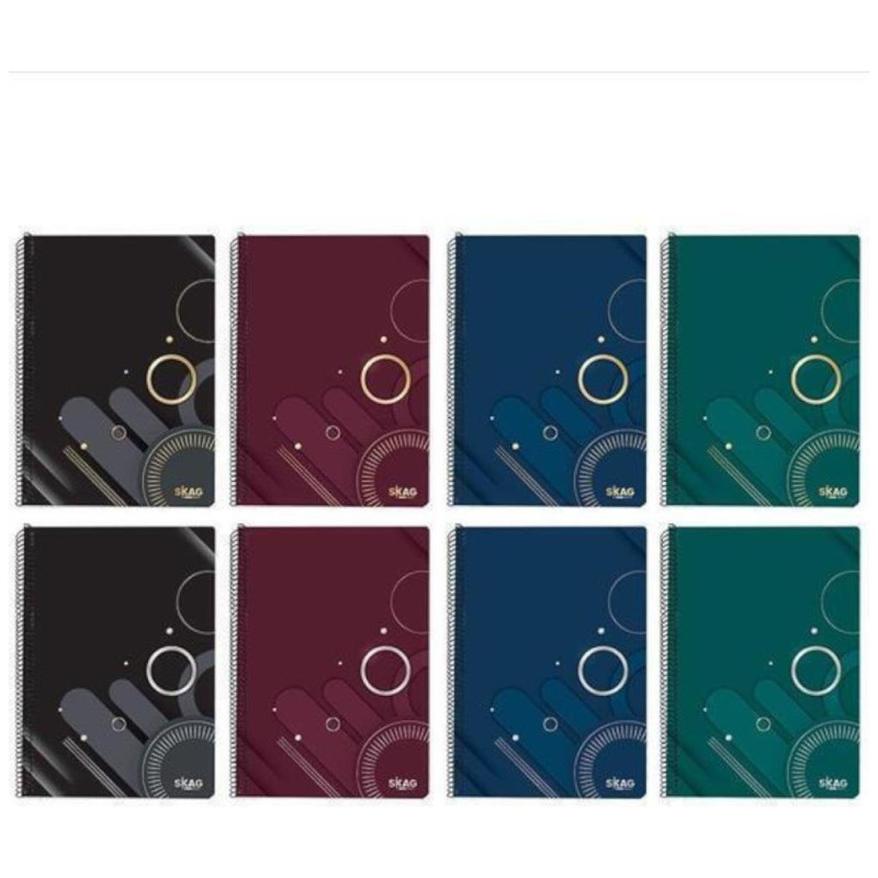 Skag Τετράδιο Gold & Silver Α4 3 Θεμάτων 90φ  80gr Ν.9353 303293
