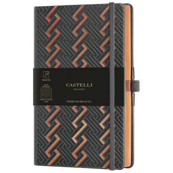 Castelli Milano Σημειωματάριο Ριγέ με Λάστιχο και Θήκη για Στυλό Castelli Milano Σημειωματάριο Ριγέ με Λάστιχο και Θήκη για Στυλό