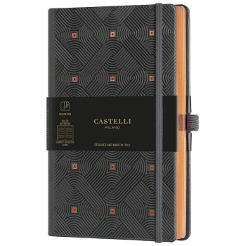 Castelli Maya Copper Σημειωματάριο Ριγέ με Λάστιχο και Θήκη για Στυλό Castelli Maya Copper Σημειωματάριο Ριγέ με Λάστιχο και Θήκη για Στυλό