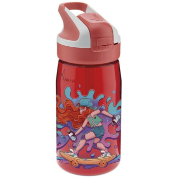 Laken Παιδικό Παγούρι Πλαστικό με Καλαμάκι Κόκκινο 450ml