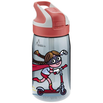 Laken Πλαστικό Παγούρι Θερμός με Καλαμάκι Scooter σε Ροζ χρώμα 450ml