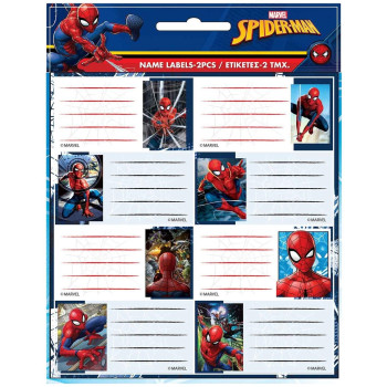 Gim Ετικέτες Τετραδίων 2τμχ Spiderman 777-50146 Gim Ετικέτες Τετραδίων 2τμχ Spiderman 777-50146