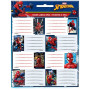 Gim Ετικέτες Τετραδίων 2τμχ Spiderman 777-50146