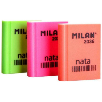 Milan Γόμα Nata Πλαστική Σχήμα Βιβλίο CPM2036