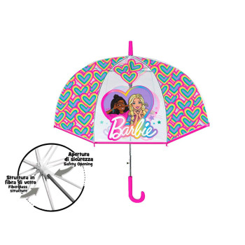 Coriex Παιδική ομπρέλα Διάφανη Barbie 60cm B09044MC Coriex Παιδική ομπρέλα Διάφανη Barbie 60cm B09044MC