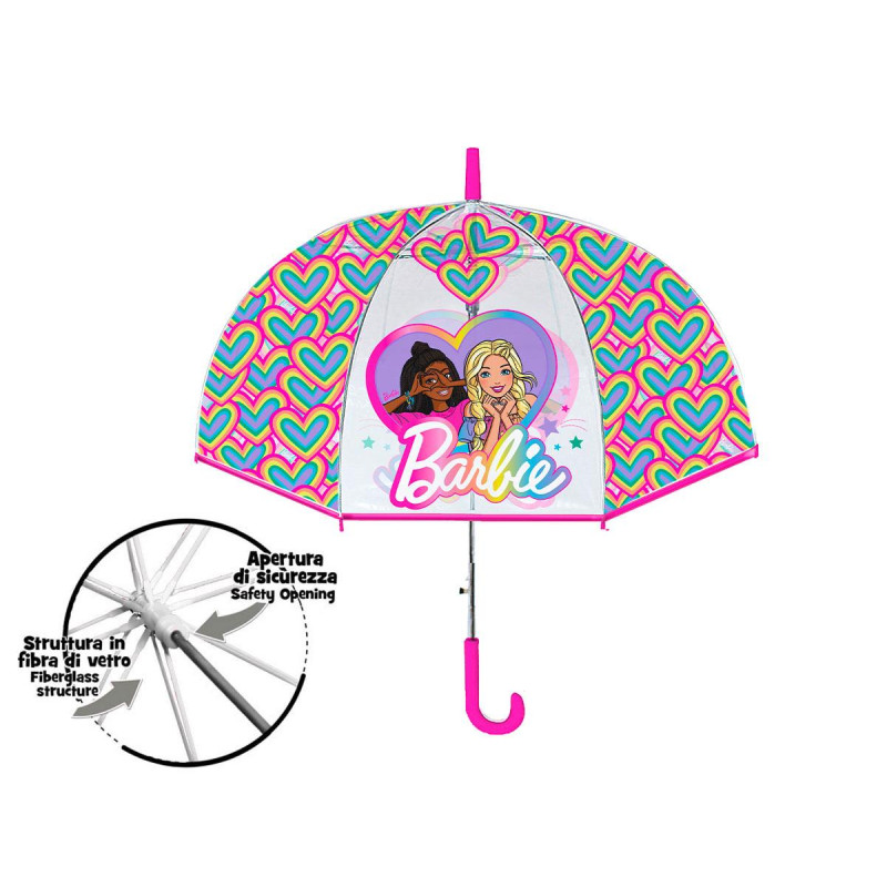 Coriex Παιδική ομπρέλα Διάφανη Barbie 60cm B09044MC