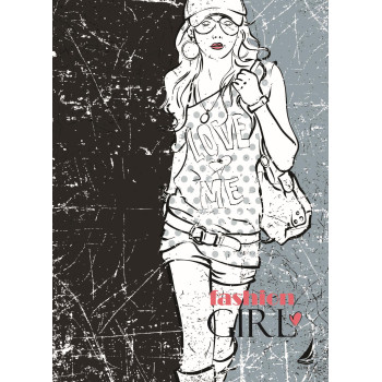 Αιγαίον Τετράδιο Σπιράλ 80gr A4 2θ Fashion Girl Αιγαίον Τετράδιο Σπιράλ 80gr A4 2θ Fashion Girl