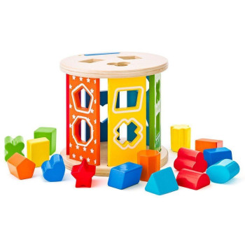 ΕΠΑ Toys Ξύλινος Κύλινδρος Με Σχήματα 91985 ΕΠΑ Toys Ξύλινος Κύλινδρος Με Σχήματα 91985