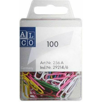 Alco Συνδετήρες 26mm Χρωματιστοί 100τεμ 256Α