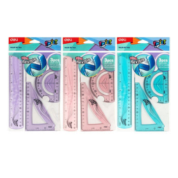 Deli Σετ Γεωμετρίας Twistle Εύκαμπτο Pastel 231.908889