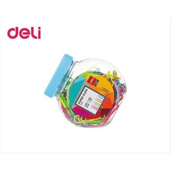 Deli Συνδετήρες Χρωμ. Πλαστ.Κουτί 29mm Νο 3 200Τ. 231.0053