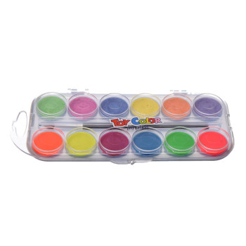 ΝΕΡΟΜΠΟΓΙΕΣ TOY COLOR 12 ΧΡΩΜΑΤΩΝ (6 FLUO-6 PEARLY) ΝΕΡΟΜΠΟΓΙΕΣ TOY COLOR 12 ΧΡΩΜΑΤΩΝ (6 FLUO-6 PEARLY)