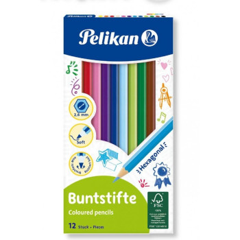 Pelikan Ξυλομπογιές Set 12 Τεμαχίων 72400 Pelikan Ξυλομπογιές Set 12 Τεμαχίων 72400