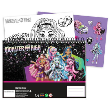 GIM ΜΠΛΟΚ ΖΩΓΡΑΦΙΚΗΣ 23X33 εκ. 40 ΦΥΛΛΑ ΚΑΙ ΑΥΤΟΚΟΛΛΗΤΑ MONSTER HIGH GIM ΜΠΛΟΚ ΖΩΓΡΑΦΙΚΗΣ 23X33 εκ. 40 ΦΥΛΛΑ ΚΑΙ ΑΥΤΟΚΟΛΛΗΤΑ MONSTER HIGH