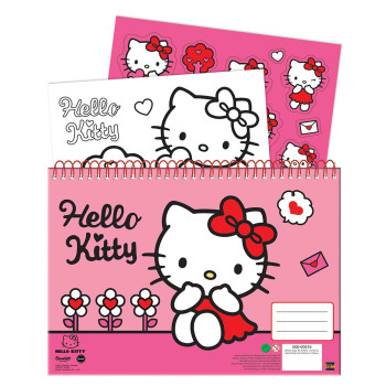 GIM ΜΠΛΟΚ ΖΩΓΡΑΦΙΚΗΣ 23X33 εκ. 40 ΦΥΛΛΑ ΚΑΙ ΑΥΤΟΚΟΛΛΗΤΑ HELLO KITTY SWEETHEART GIM ΜΠΛΟΚ ΖΩΓΡΑΦΙΚΗΣ 23X33 εκ. 40 ΦΥΛΛΑ ΚΑΙ ΑΥΤΟΚΟΛΛΗΤΑ HELLO KITTY SWEETHEART