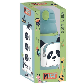 Ανοξείδωτο παγούρι/θερμός Must με θήκη & καλαμάκι